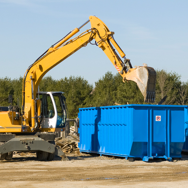 what size residential dumpster rentals are available in Bismarck AR